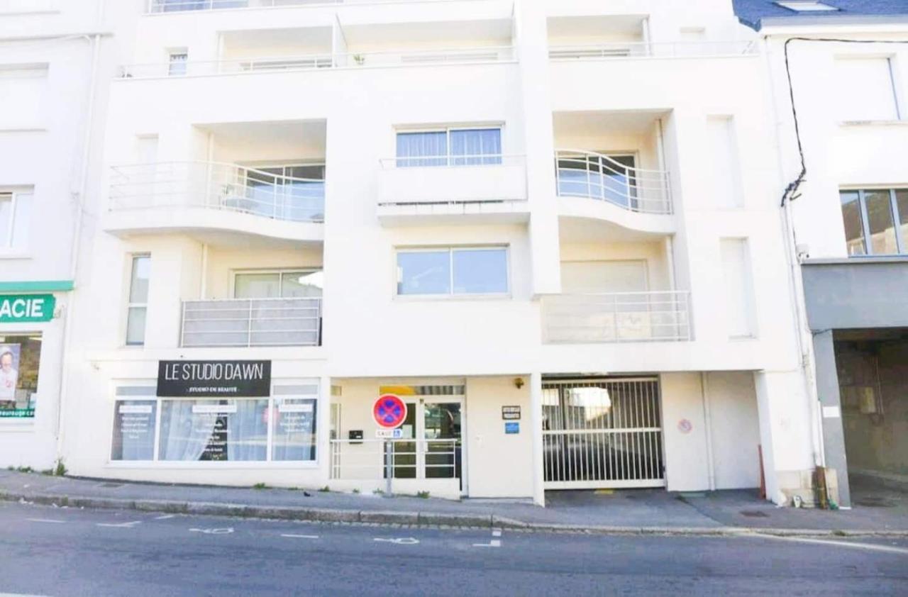 T3 Au Centre Ville Avec Balcon, Parking Gratuit Quimper Ngoại thất bức ảnh